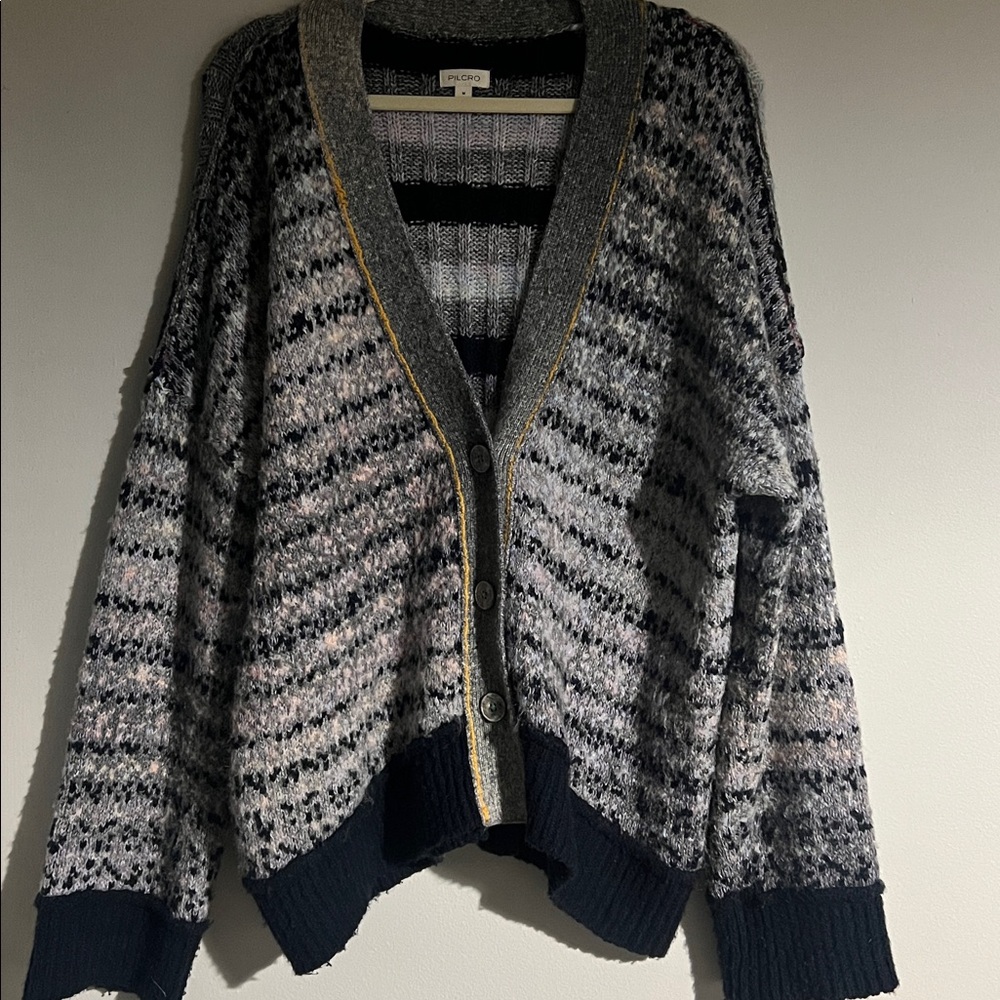 Pilcro Mash Up Vneck Sweater - Picture 5 of 7